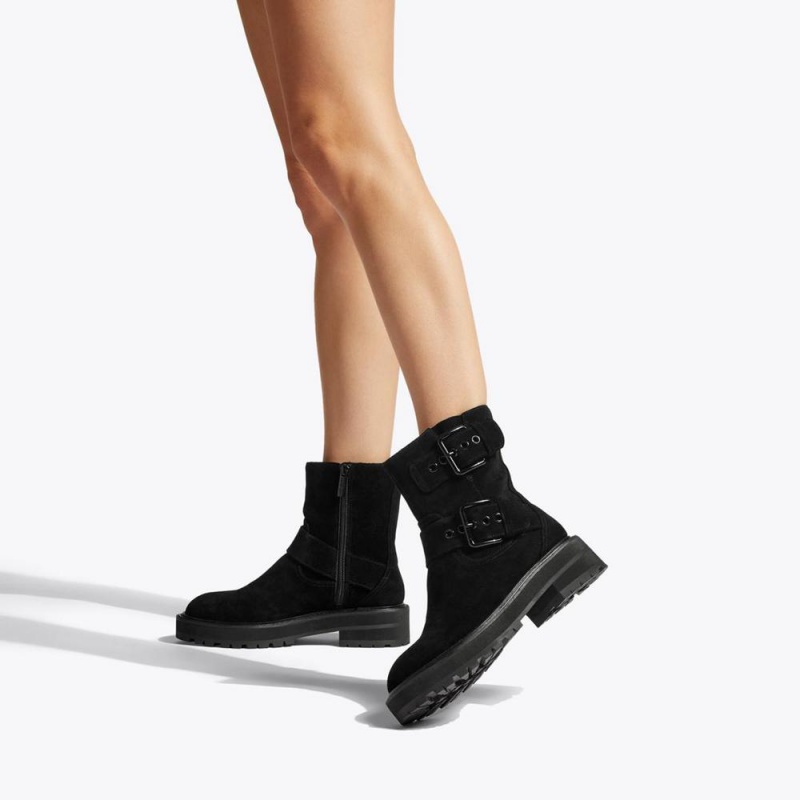 Bottes Moto Kurt Geiger Hackney Femme Noir | XZUL-78640