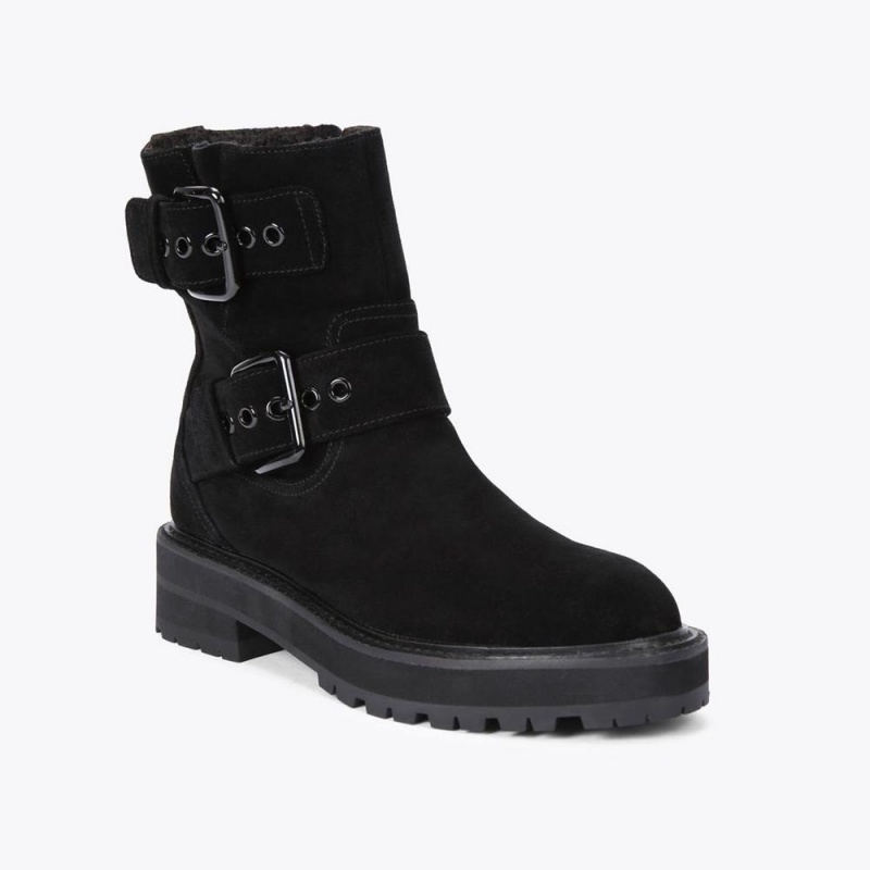 Bottes Moto Kurt Geiger Hackney Femme Noir | XZUL-78640