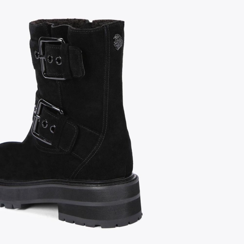 Bottes Moto Kurt Geiger Hackney Femme Noir | XZUL-78640