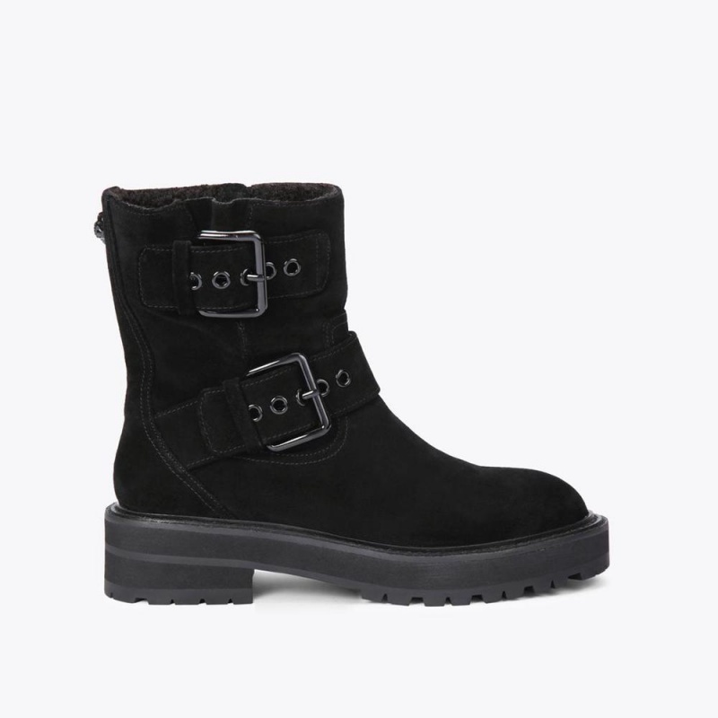 Bottes Moto Kurt Geiger Hackney Femme Noir | XZUL-78640