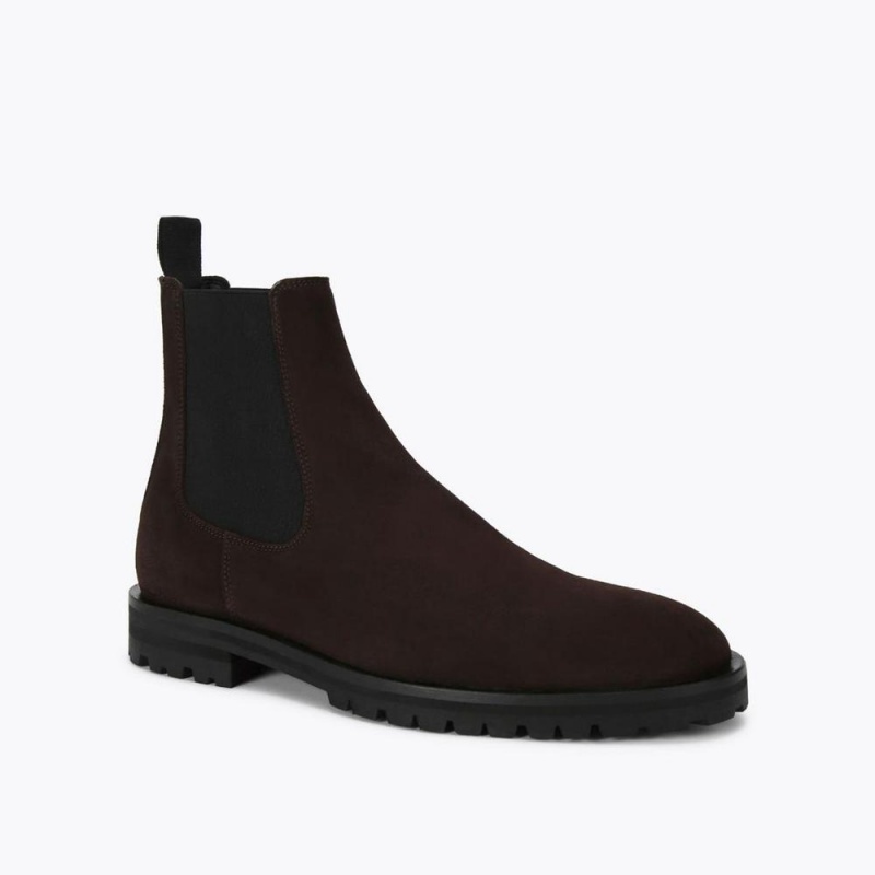 Bottines Chelsea Kurt Geiger Hunt Homme Marron | YNBE-75918