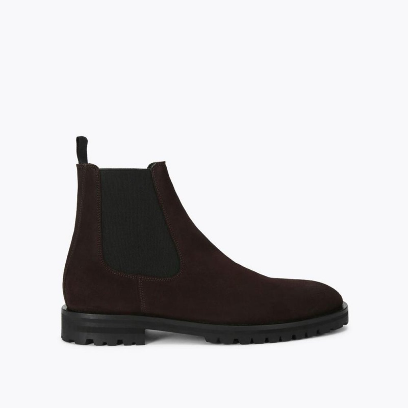 Bottines Chelsea Kurt Geiger Hunt Homme Marron | YNBE-75918