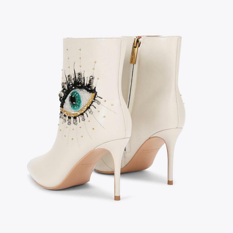 Bottines Kurt Geiger Belgravia Evil Eye Femme Beige | HBFN-02476