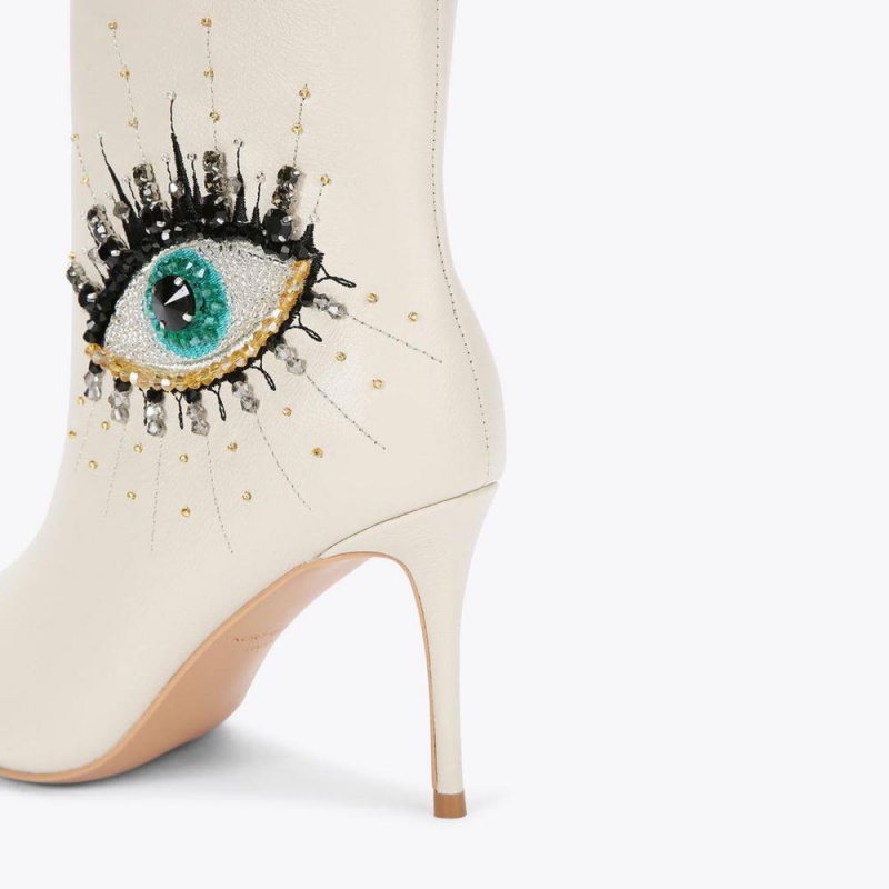 Bottines Kurt Geiger Belgravia Evil Eye Femme Beige | HBFN-02476