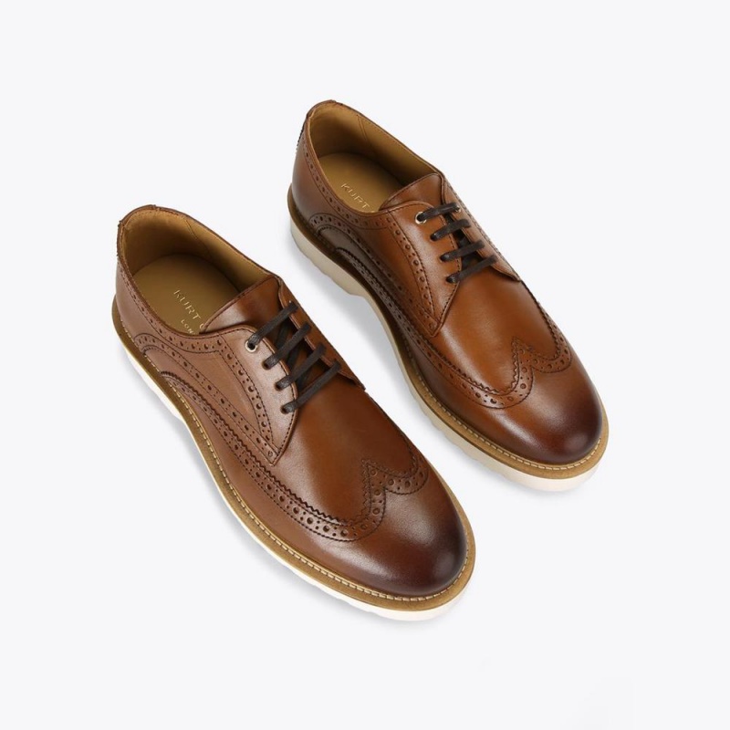 Chaussure Casual Kurt Geiger Bank Brogue Homme Marron | HWKJ-95184