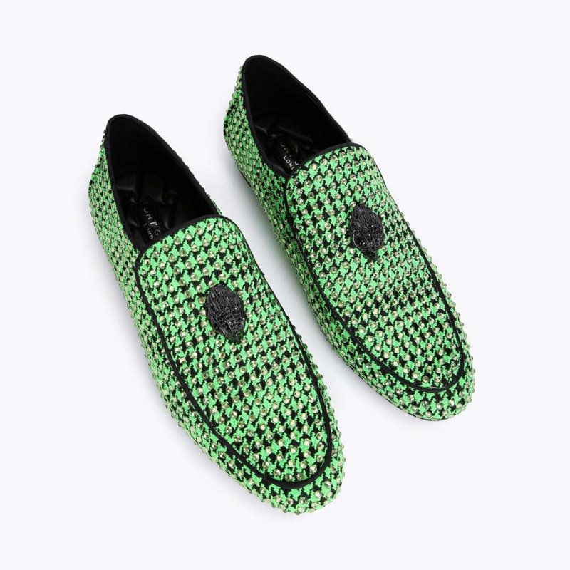 Chaussure Habillée Kurt Geiger Hugh Eagle Herringbone Homme Vert | JKAY-90863