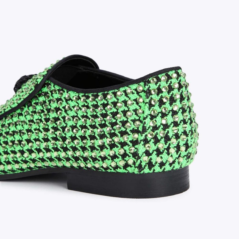 Chaussure Habillée Kurt Geiger Hugh Eagle Herringbone Homme Vert | JKAY-90863