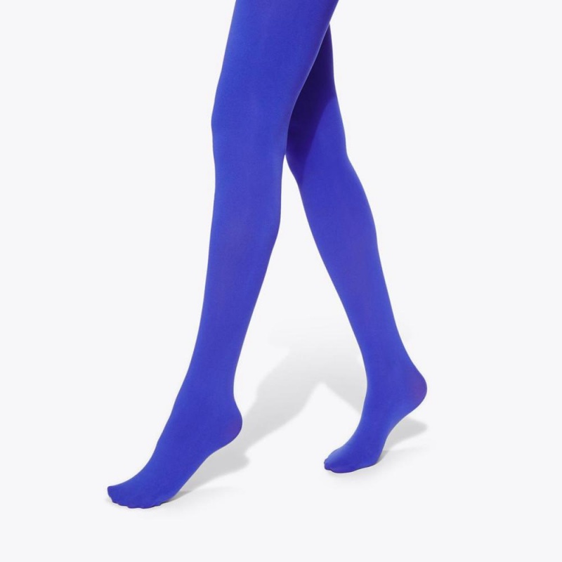 Collant Kurt Geiger Opaque Femme Bleu | ROHK-43920