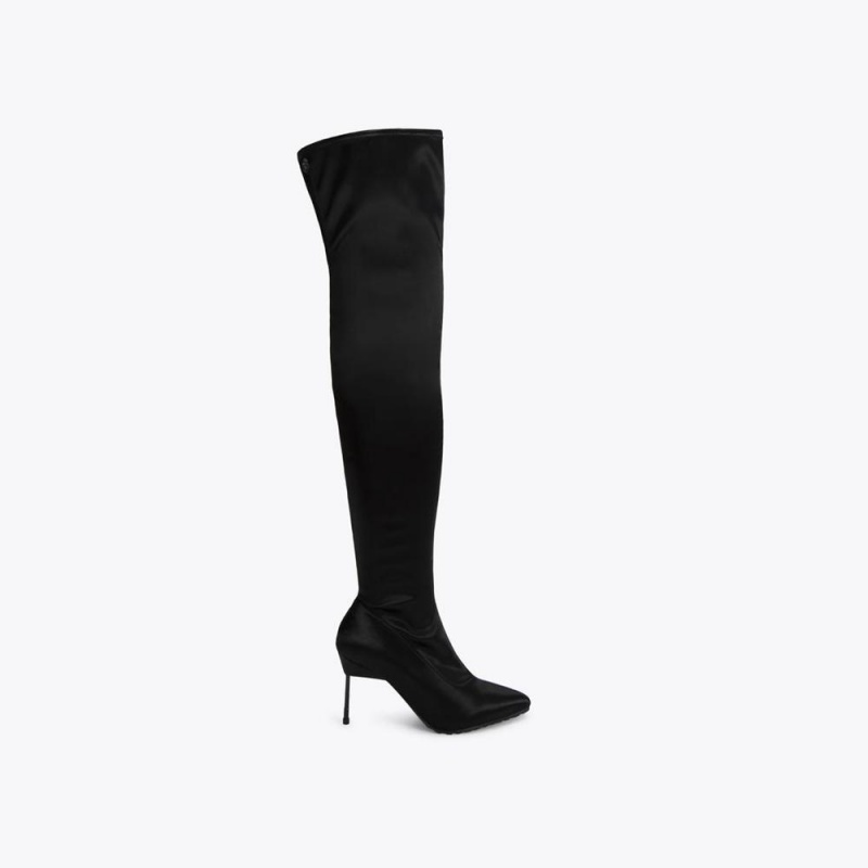 Cuissardes Kurt Geiger Barbican Over The Knee Drench Femme Noir | HZKF-43291