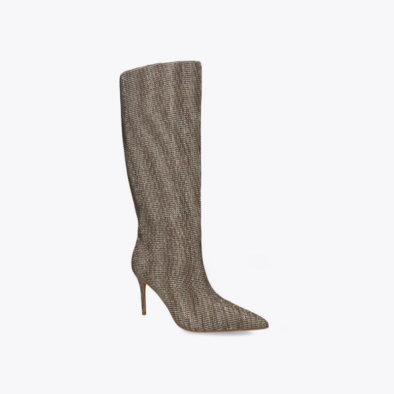 Cuissardes Kurt Geiger Belgravia Knee Femme Beige | YTLN-15628