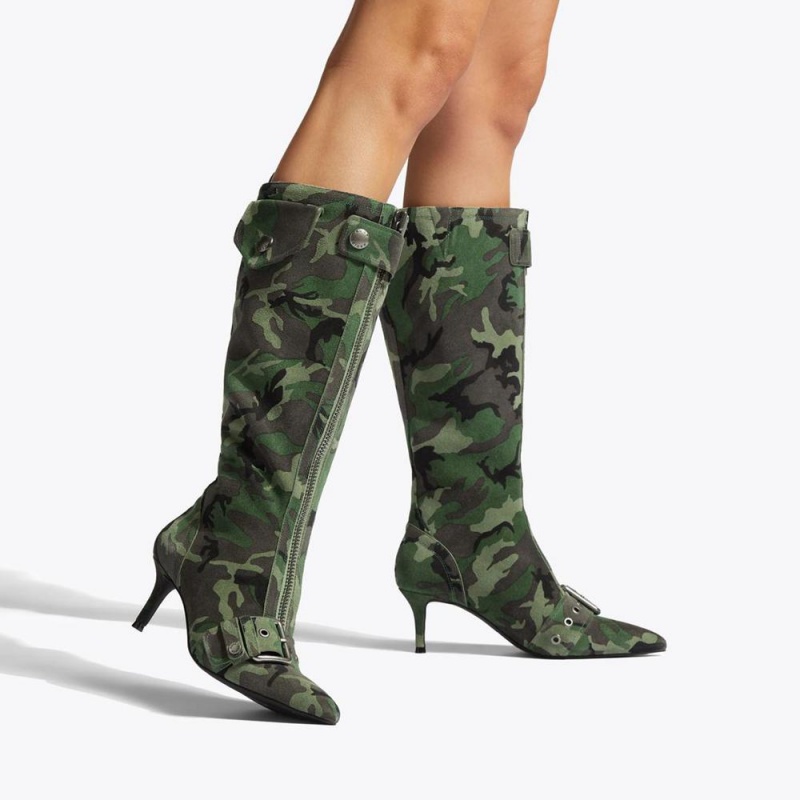 Cuissardes Kurt Geiger Hackney Knee Femme Vert | KDNQ-50126