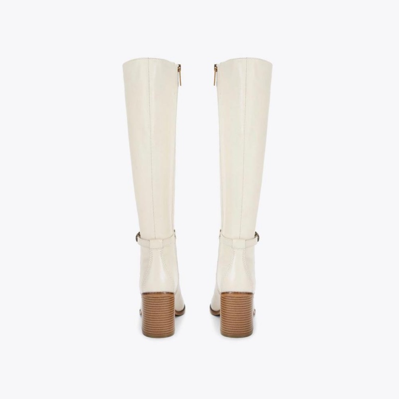 Cuissardes Kurt Geiger Shoreditch Block Knee Femme Blanche | QSWP-52478