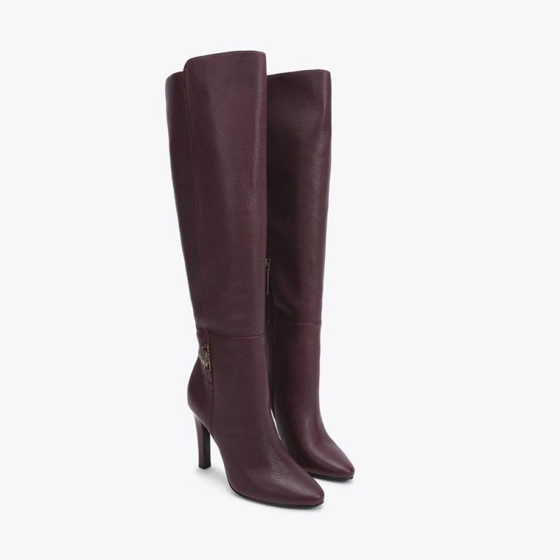 Cuissardes Kurt Geiger Shoreditch Knee Femme Bordeaux | BNPT-41673