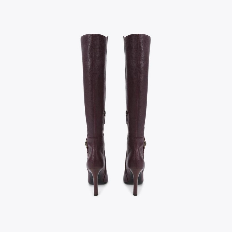 Cuissardes Kurt Geiger Shoreditch Knee Femme Bordeaux | BNPT-41673