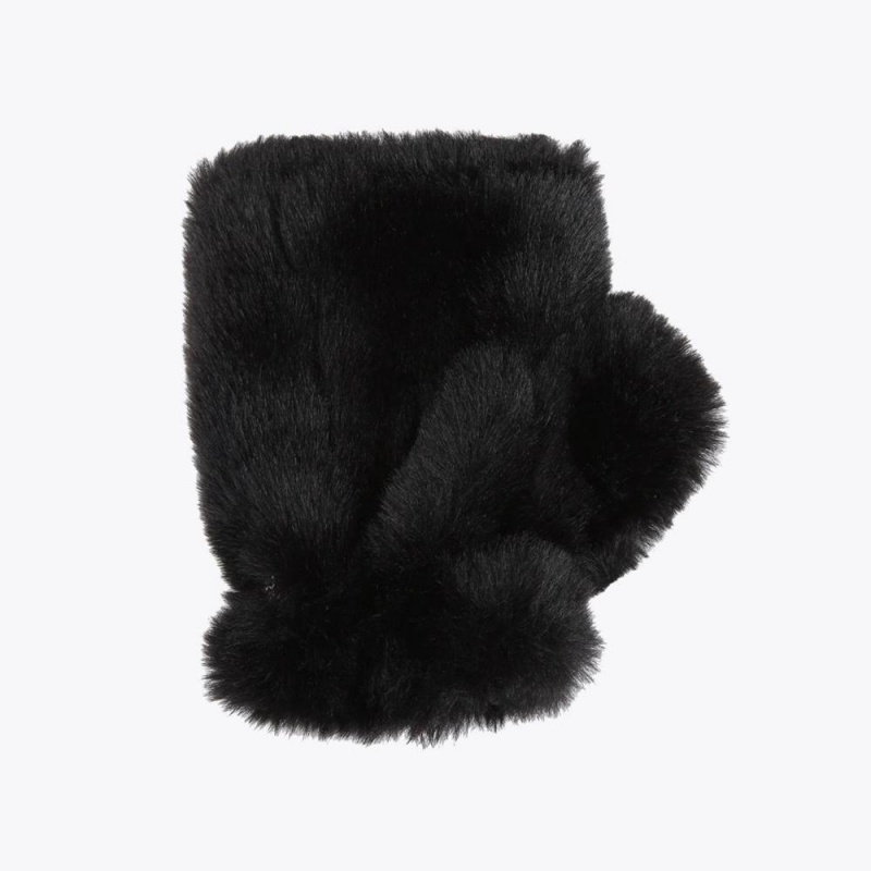 Gant Kurt Geiger Poppy Fingerless Femme Noir | VHZW-02378