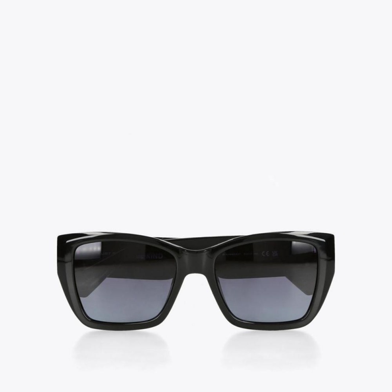 Lunette de Soleil Kurt Geiger Rectangle Kensington Femme Noir | TGFP-75413