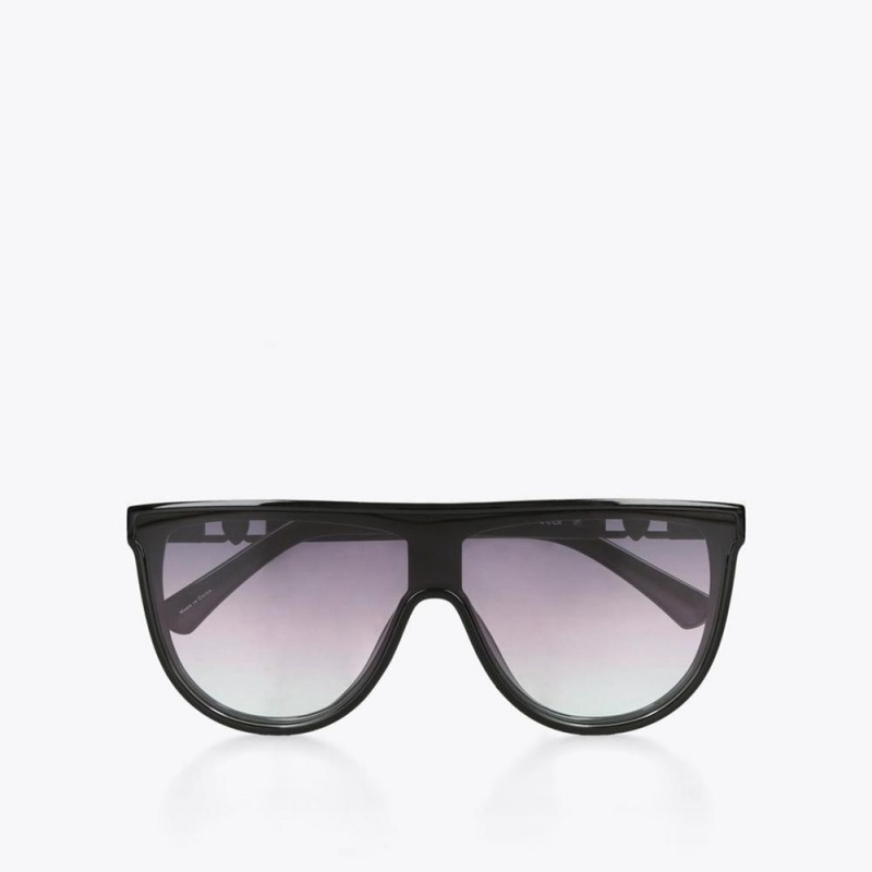 Lunette de Soleil Kurt Geiger Regent Shield Femme Noir | NCTD-67198