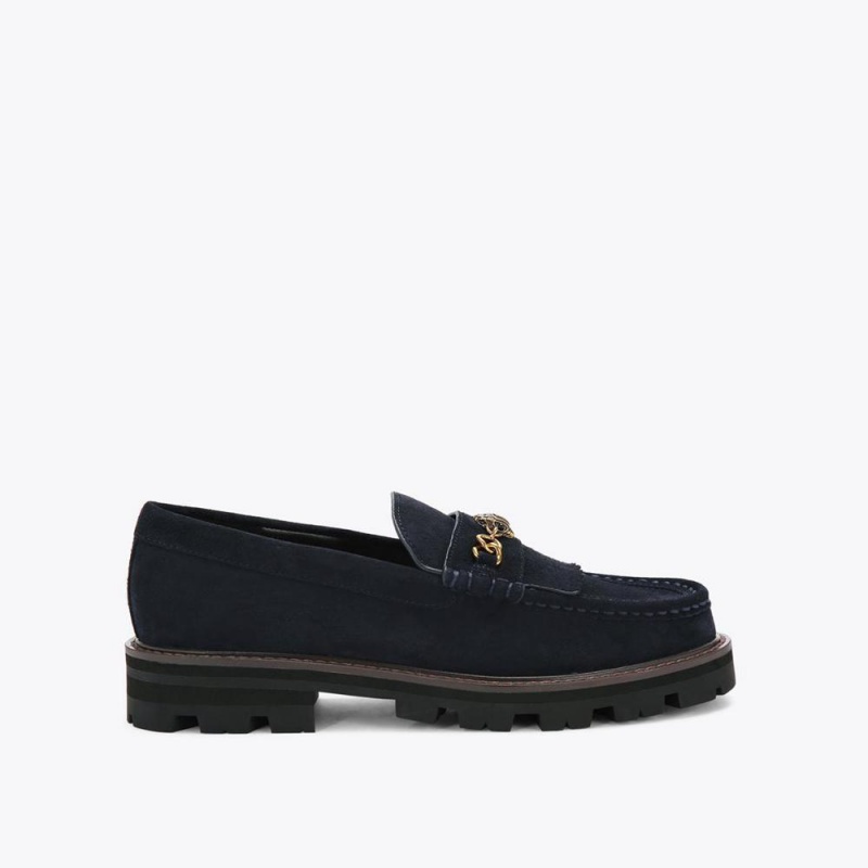 Mocassin Kurt Geiger Carnaby Chunky Femme Bleu Marine | OEZH-42803