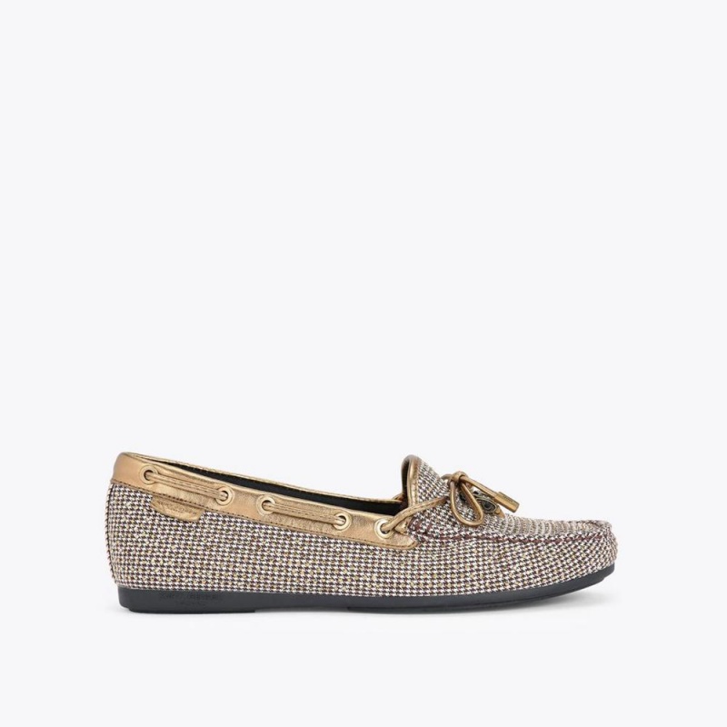 Mocassin Kurt Geiger Eagle Moccasin Femme Beige | WGVX-82315