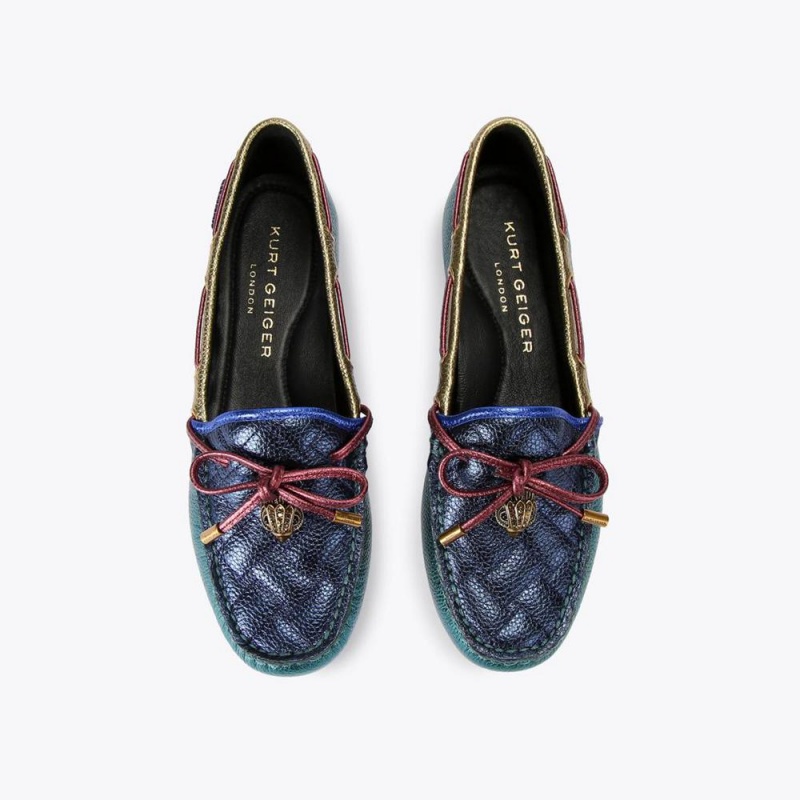 Mocassin Kurt Geiger Eagle Moccasin Femme Multicolore | KVGU-96038