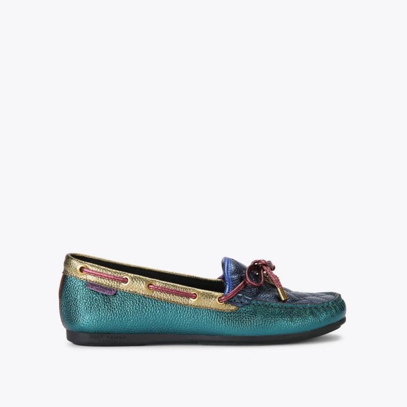 Mocassin Kurt Geiger Eagle Moccasin Femme Multicolore | KVGU-96038