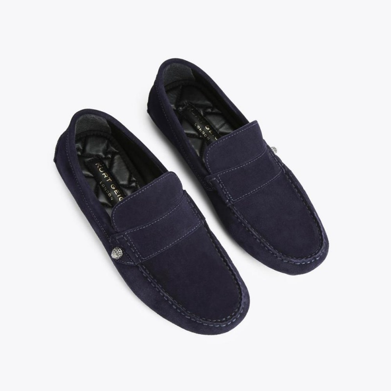 Mocassin Kurt Geiger Stirling Homme Bleu Marine | QZXP-63578