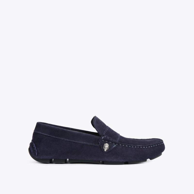 Mocassin Kurt Geiger Stirling Homme Bleu Marine | QZXP-63578