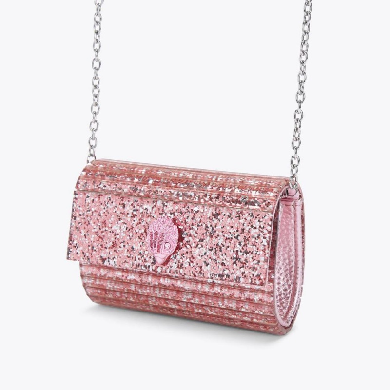 Pochettes Kurt Geiger Micro Party Eagle Femme Rose | KJWV-79081