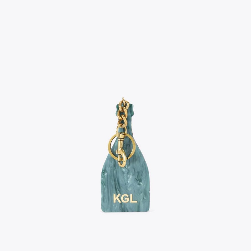 Porte-clés Kurt Geiger Champagne Bottle Femme Vert Foncé | GSXO-86495