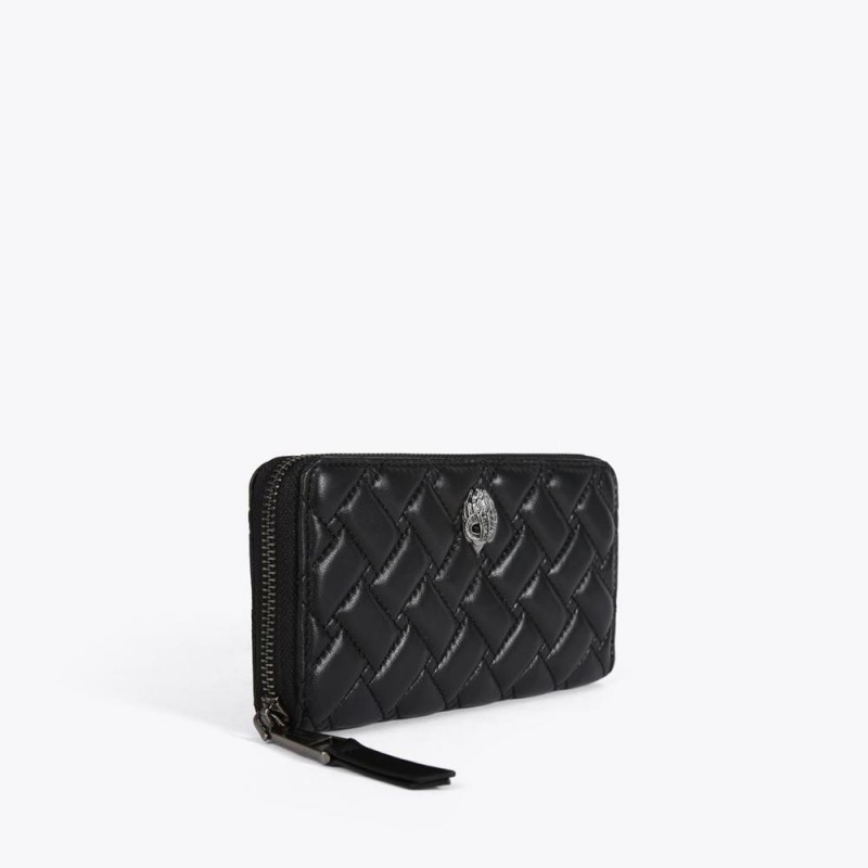 Portefeuilles Kurt Geiger Eagle Zip Femme Noir | GYCS-25647