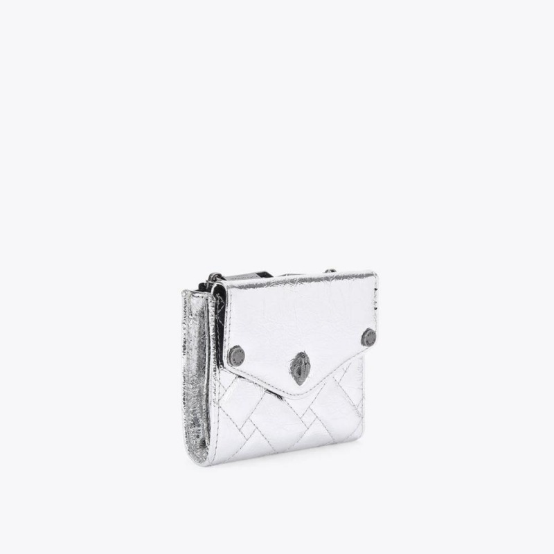 Portefeuilles Kurt Geiger Hackney Mini Femme Argent | ZRDH-52978