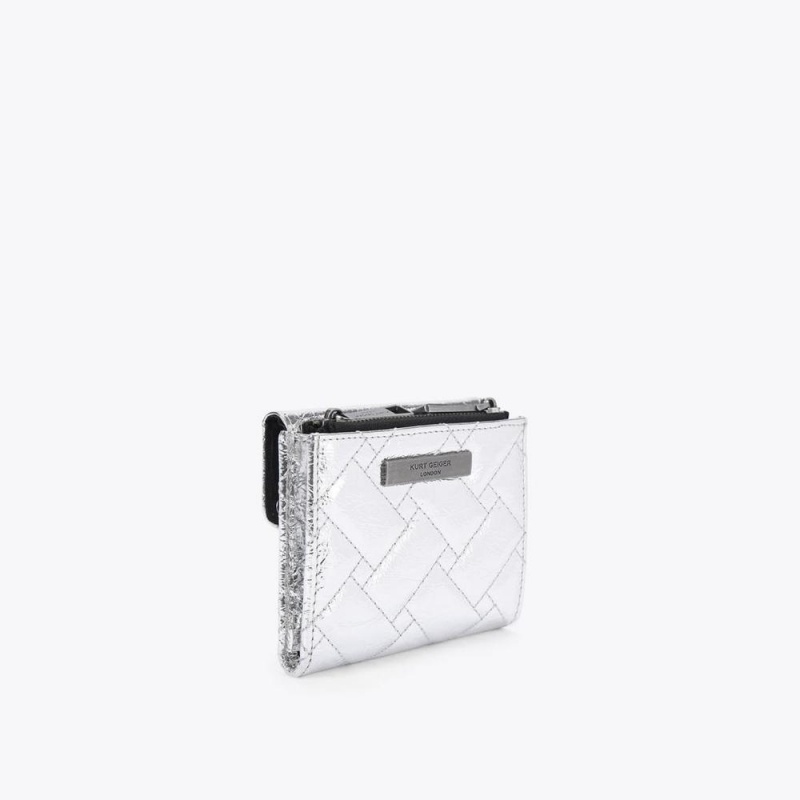 Portefeuilles Kurt Geiger Hackney Mini Femme Argent | ZRDH-52978