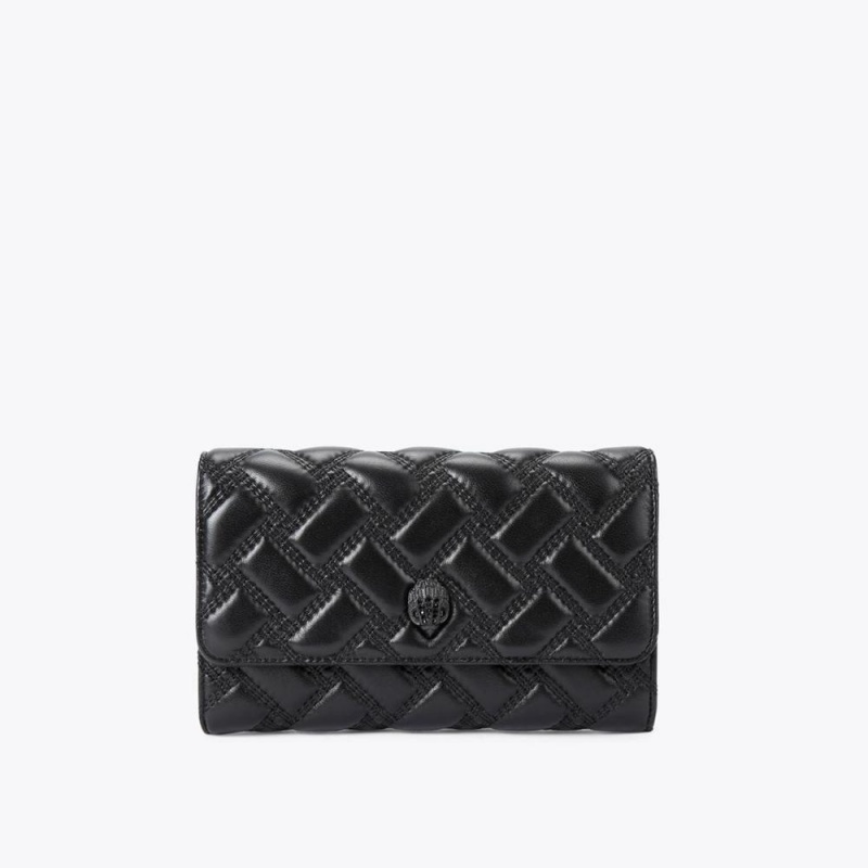 Portefeuilles Kurt Geiger Kensington Drench On Chain Femme Noir | XGUP-48913