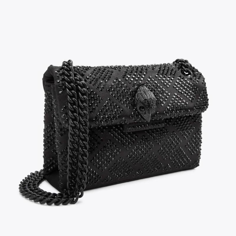 Sac Mini Kurt Geiger Crystal Kensington Femme Noir | YUPK-73145