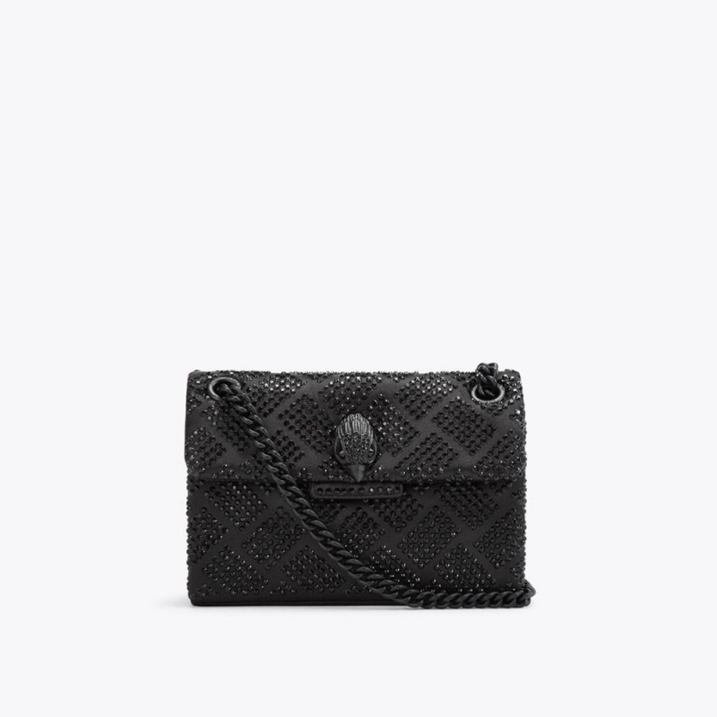 Sac Mini Kurt Geiger Crystal Kensington Femme Noir | YUPK-73145