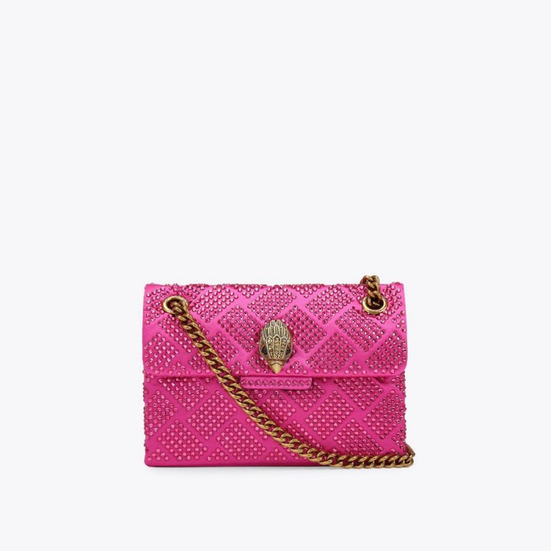 Sac Mini Kurt Geiger Crystal Kensington Femme Violette | FIDE-13046