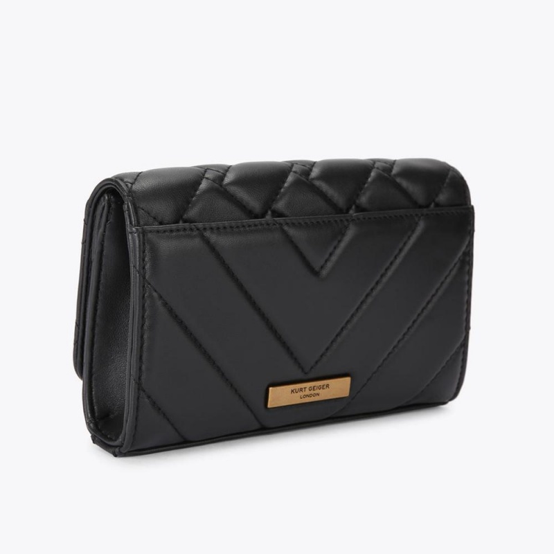 Sac Mini Kurt Geiger Extra Mini Kensington Femme Noir | AKEW-35410