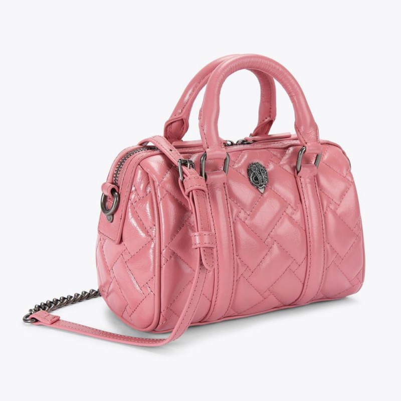 Sac Mini Kurt Geiger Kensington Boston Femme Rose | GIXS-09612