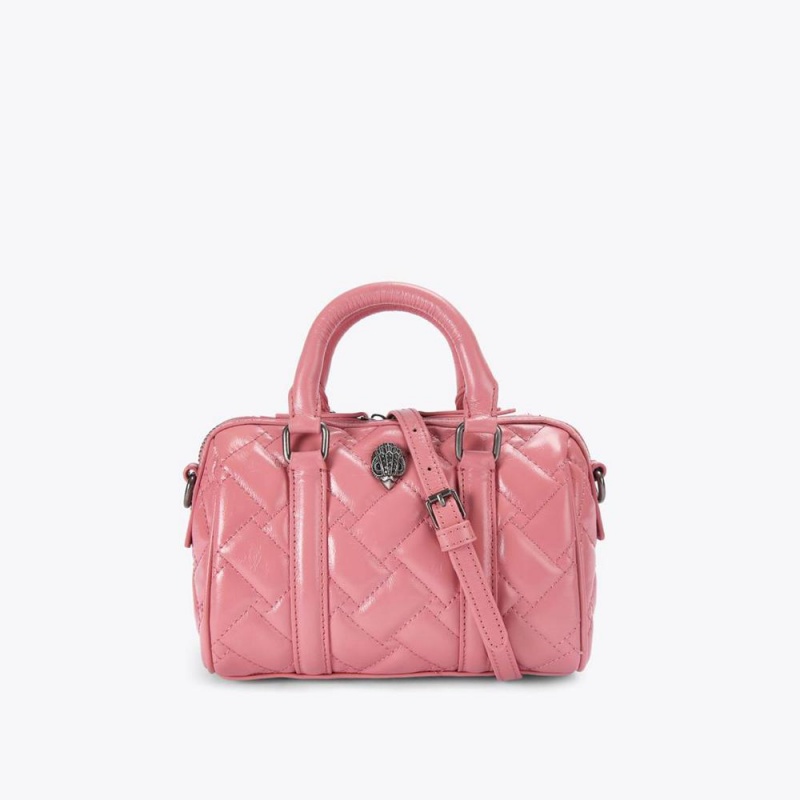 Sac Mini Kurt Geiger Kensington Boston Femme Rose | GIXS-09612