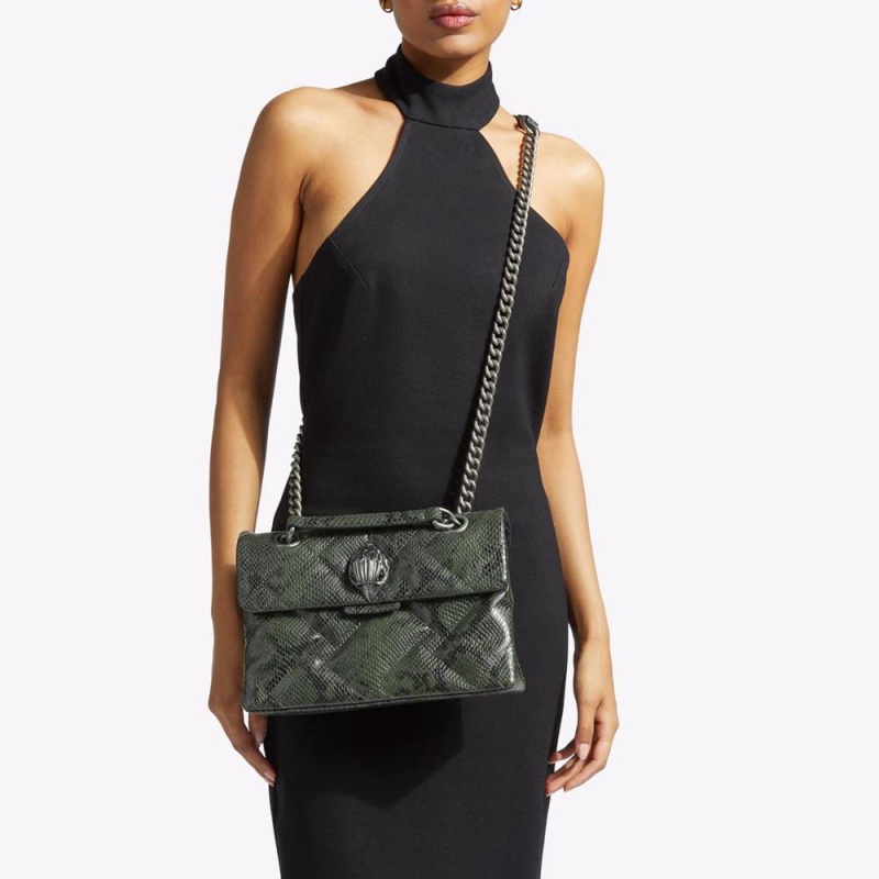 Sac Mini Kurt Geiger Leather Kensington Femme Vert | OELZ-41639