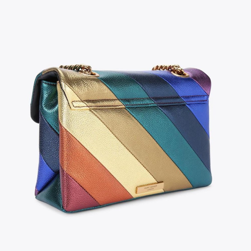 Sac Mini Kurt Geiger Leather Kensington Femme Multicolore | KVRB-71569