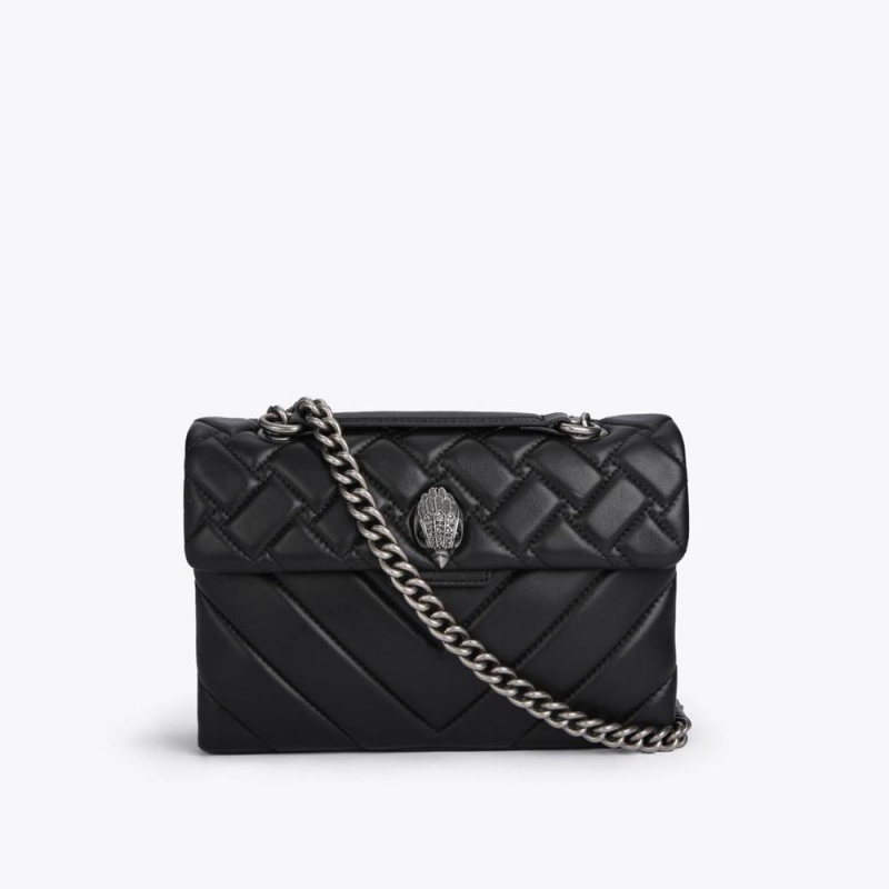 Sac Mini Kurt Geiger Leather Kensington Femme Noir | ZIRV-91365