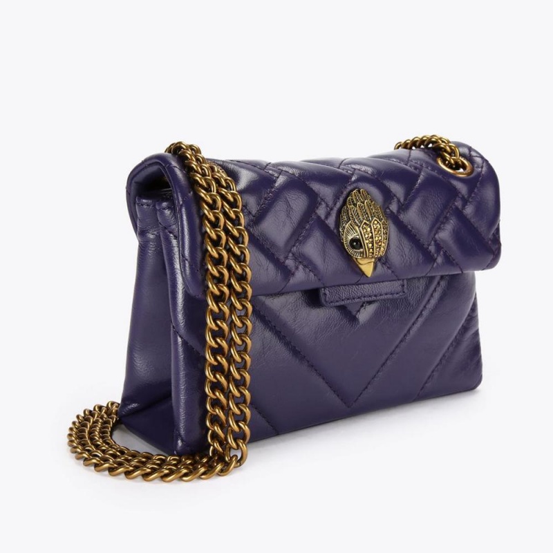 Sac Mini Kurt Geiger Leather Kensington Femme Violette | NKJS-85463