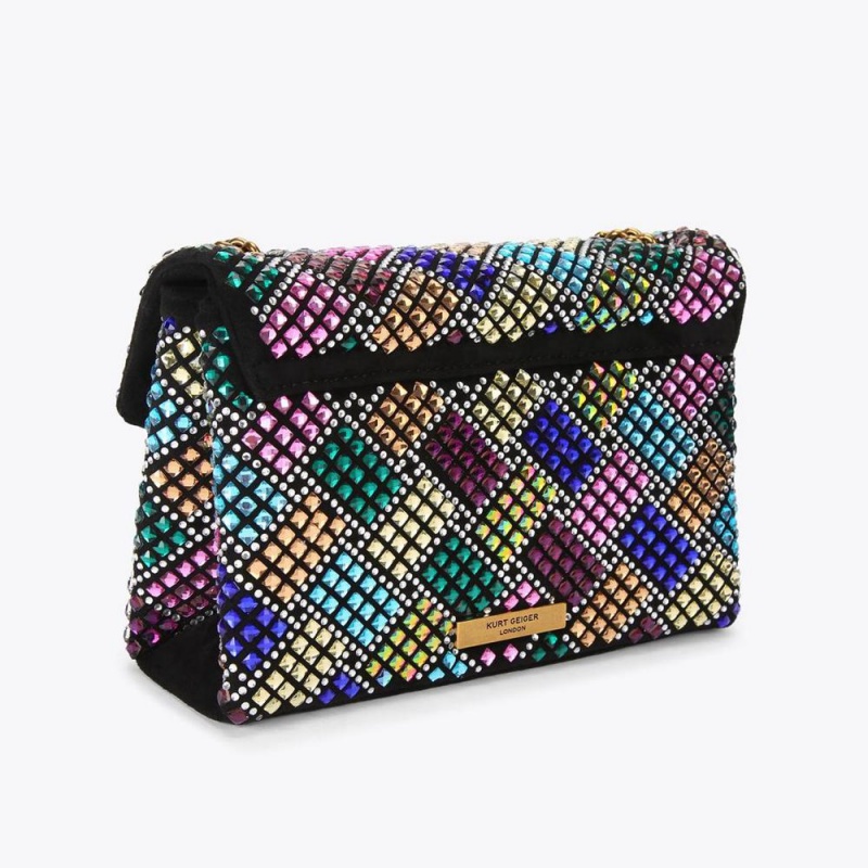 Sac Mini Kurt Geiger Medium Crystal Kensington Femme Multicolor/Other | NQUL-93408