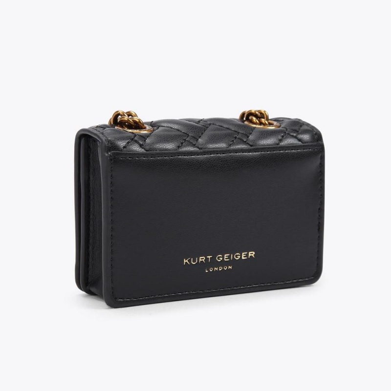 Sac Mini Kurt Geiger Micro Kensington Femme Noir | NBMY-48917