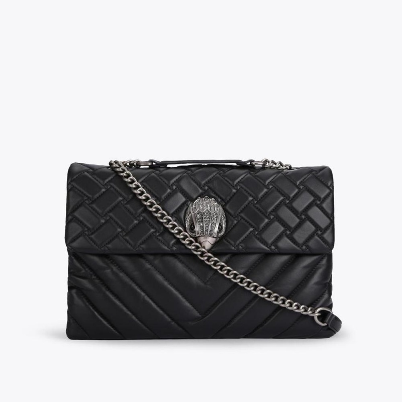 Sac Mini Kurt Geiger Xxl Leather Kensington Femme Noir | AQKX-93268