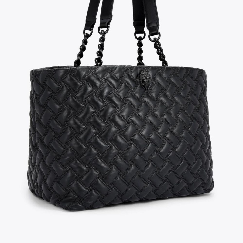 Sac Shopping Kurt Geiger Kensington Drench Femme Noir | YSME-17903