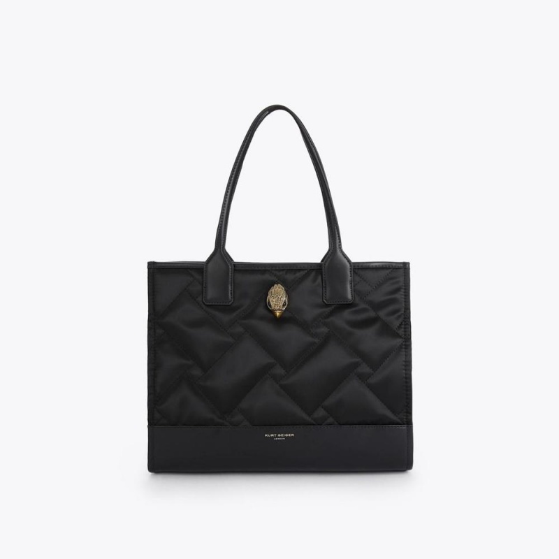 Sacs Fourre Tout Kurt Geiger Small Recycled Shopper Femme Noir | KMPA-29041