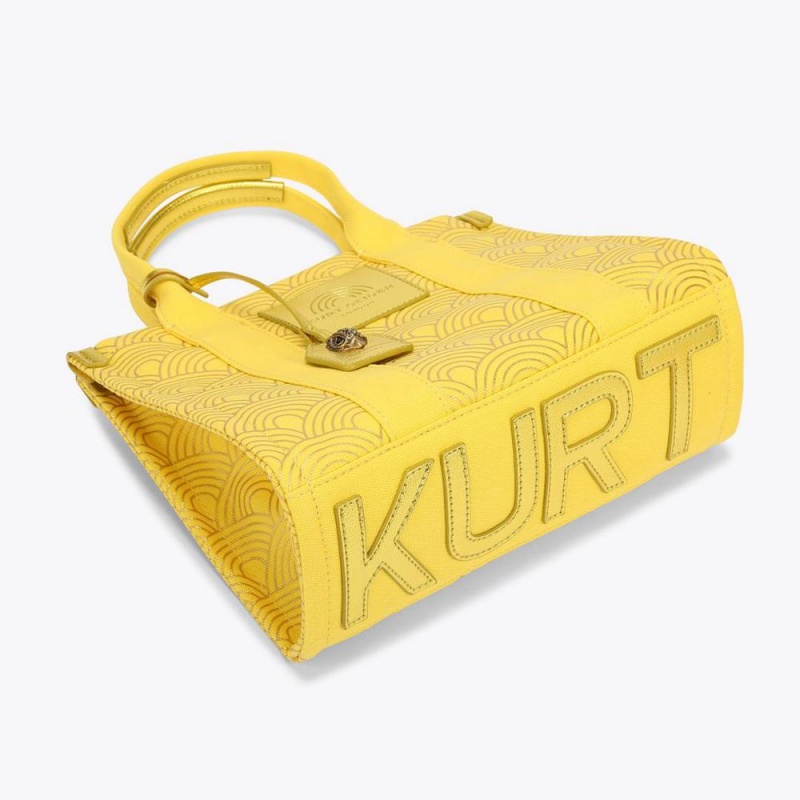 Sacs Fourre Tout Kurt Geiger Small Southbank Femme Jaune | DTKS-23876