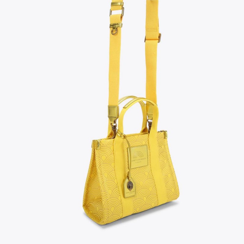 Sacs Fourre Tout Kurt Geiger Small Southbank Femme Jaune | DTKS-23876